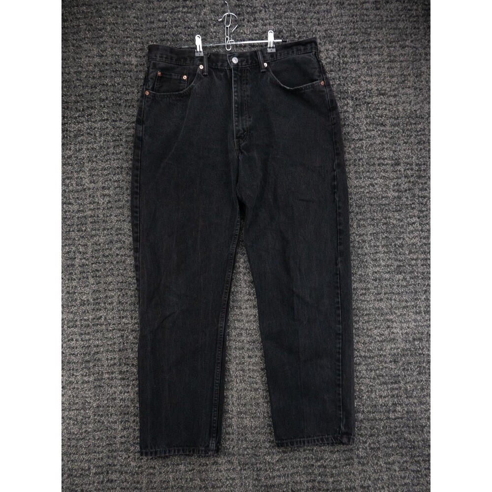 Vintage Levis 550 Jeans Mens 38x32 Actual 36x31 Black Relaxed Fit Cotton Denim